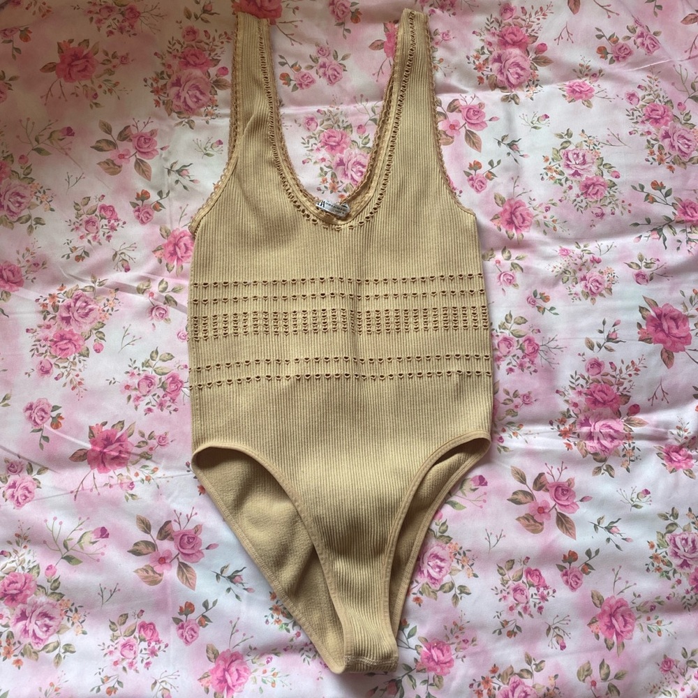 XS-S Zara Tan Nude Bodysuit